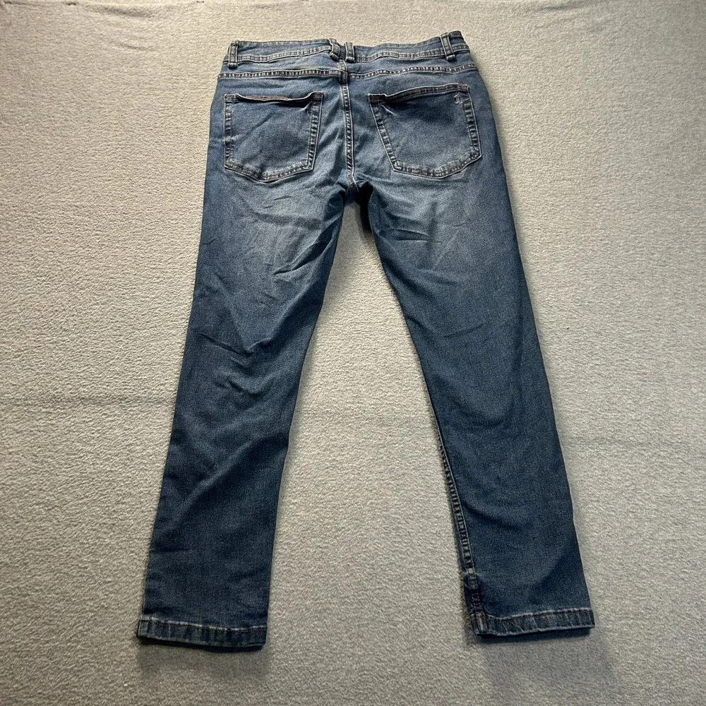 The Perfect Jean NYC Skinny Fit Jeans Mens 30x26 Blue Stretch Denim Pants Casual